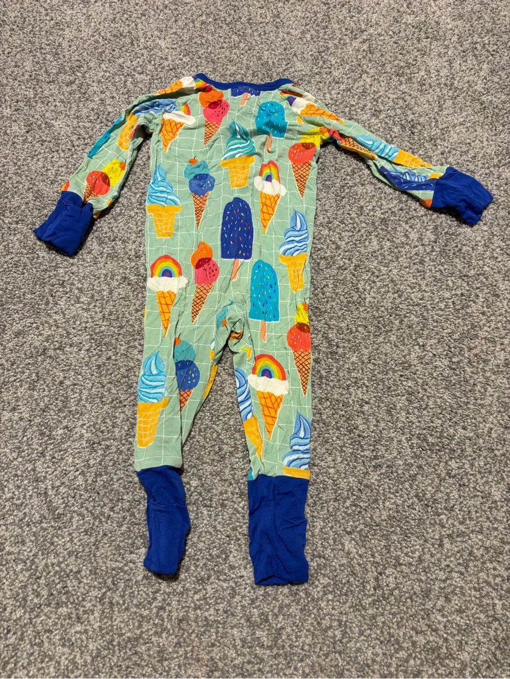 Little Sleepies - Ice Cream Print Zippy (3-6 mo)